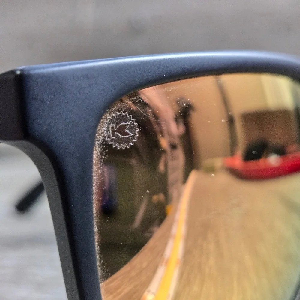 Knockaround Premiums Black Matte Rose Gold Polarized Sunglasses